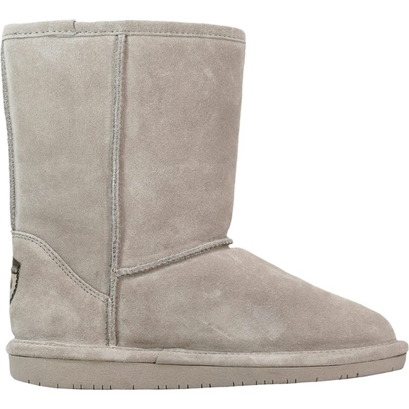 Bearpaw Girls Emma Short Mushroom Suede Shearling-lined Boots - Picture 2 of 14